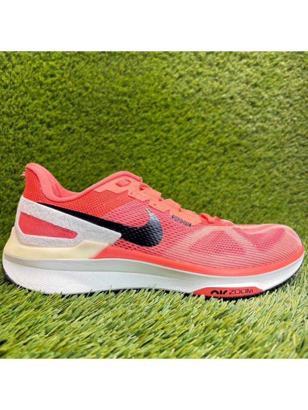 Nike Air Zoom Structure 25 Womens Size 9.5 Pink Red Running Shoes Sneakers